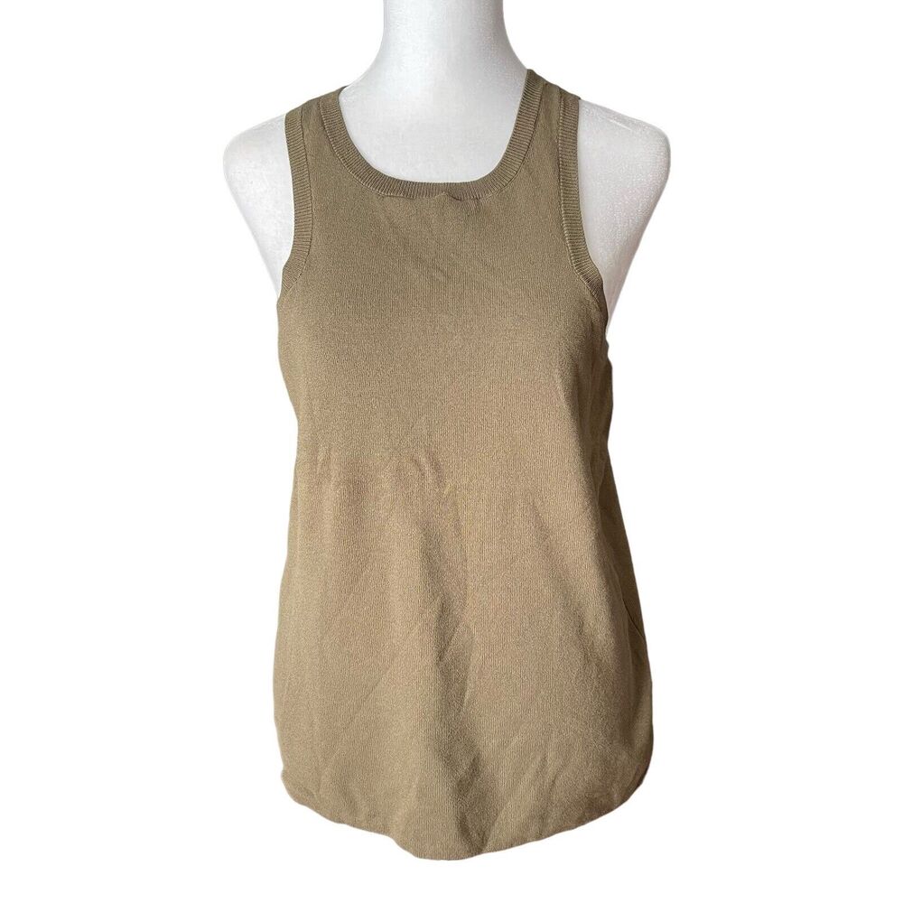 The Drop XL Blouse Sleeveless High Neck Green Basic Top Casual